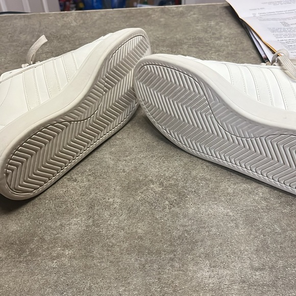 Adidas women’s size 10 all leather white sneakers - Picture 3 of 6